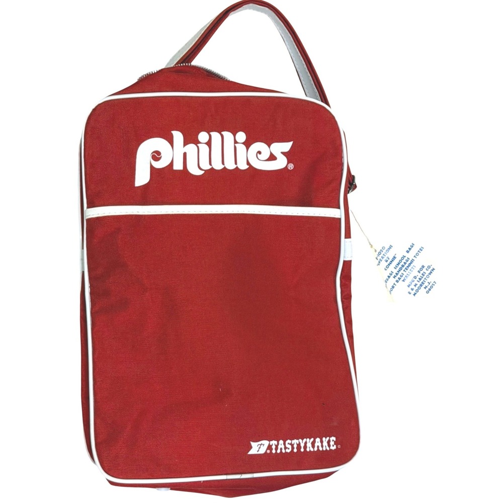 Phillies Tastykake Bag Vintage Red Canvas Tote Shoulder Bag MLB Philadelphia